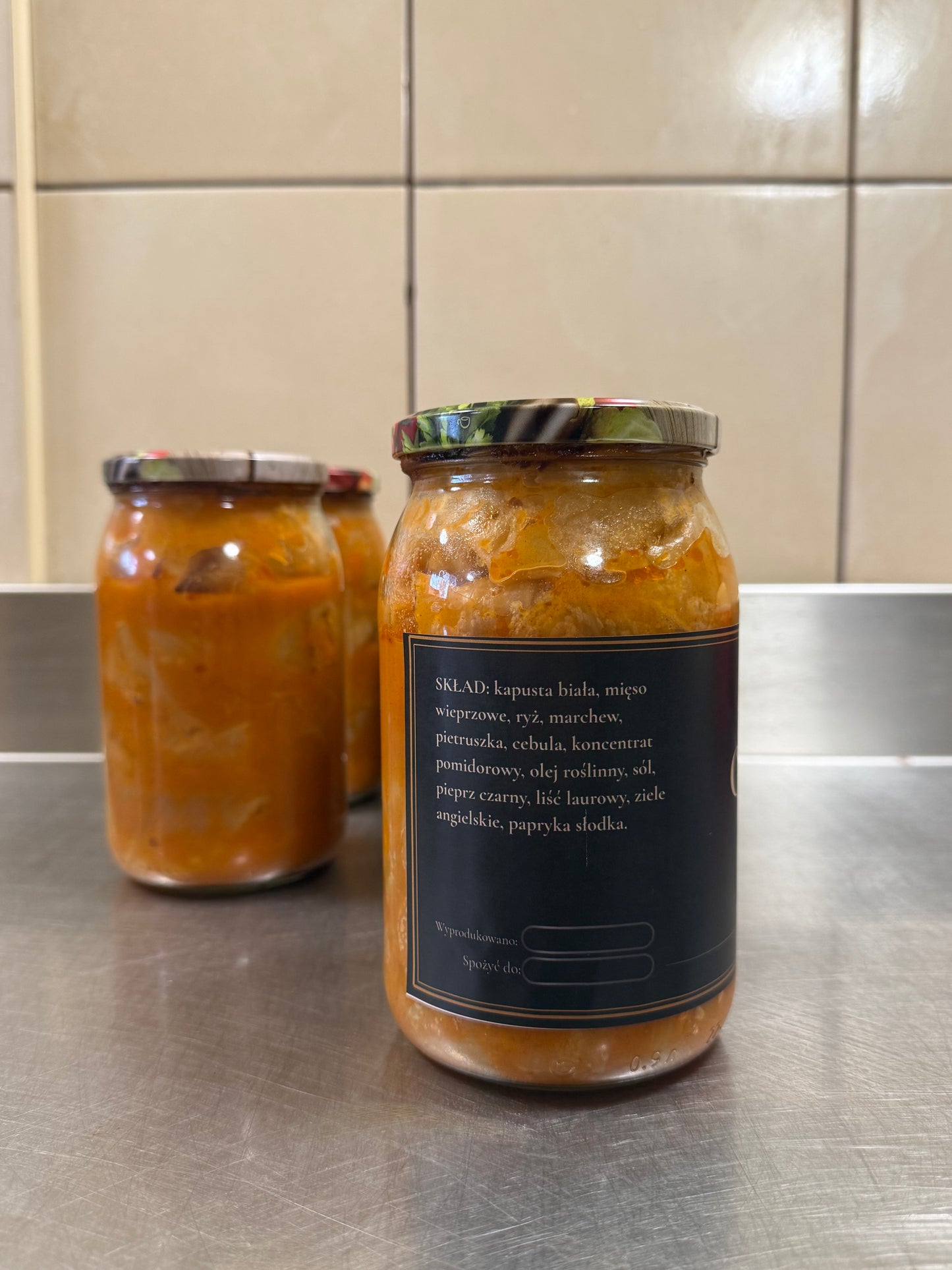 Gołąbki w słoiku w sosie pomidorowym, domowe, gotowy obiad