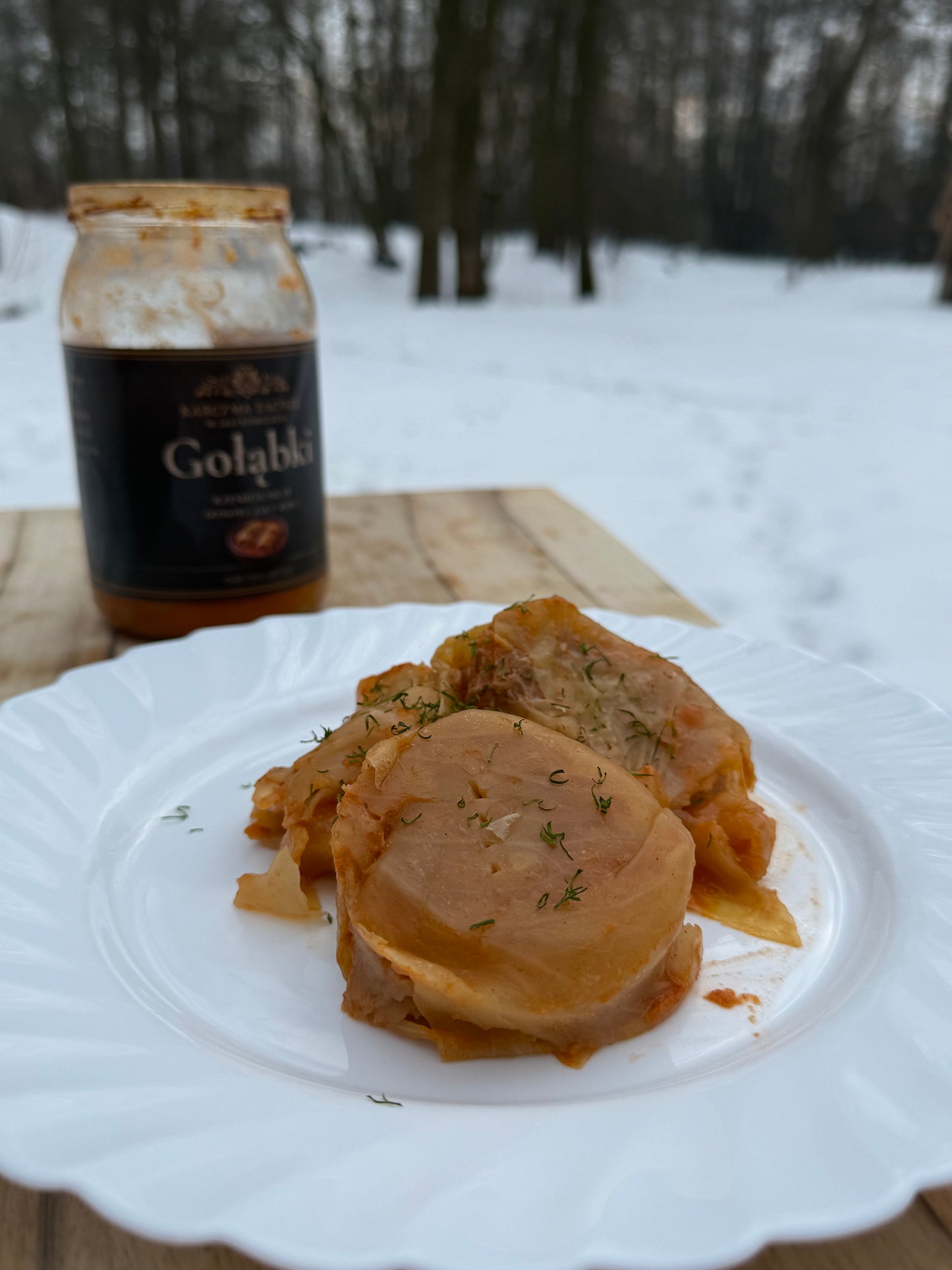Gołąbki w słoiku w sosie pomidorowym, domowe, gotowy obiad