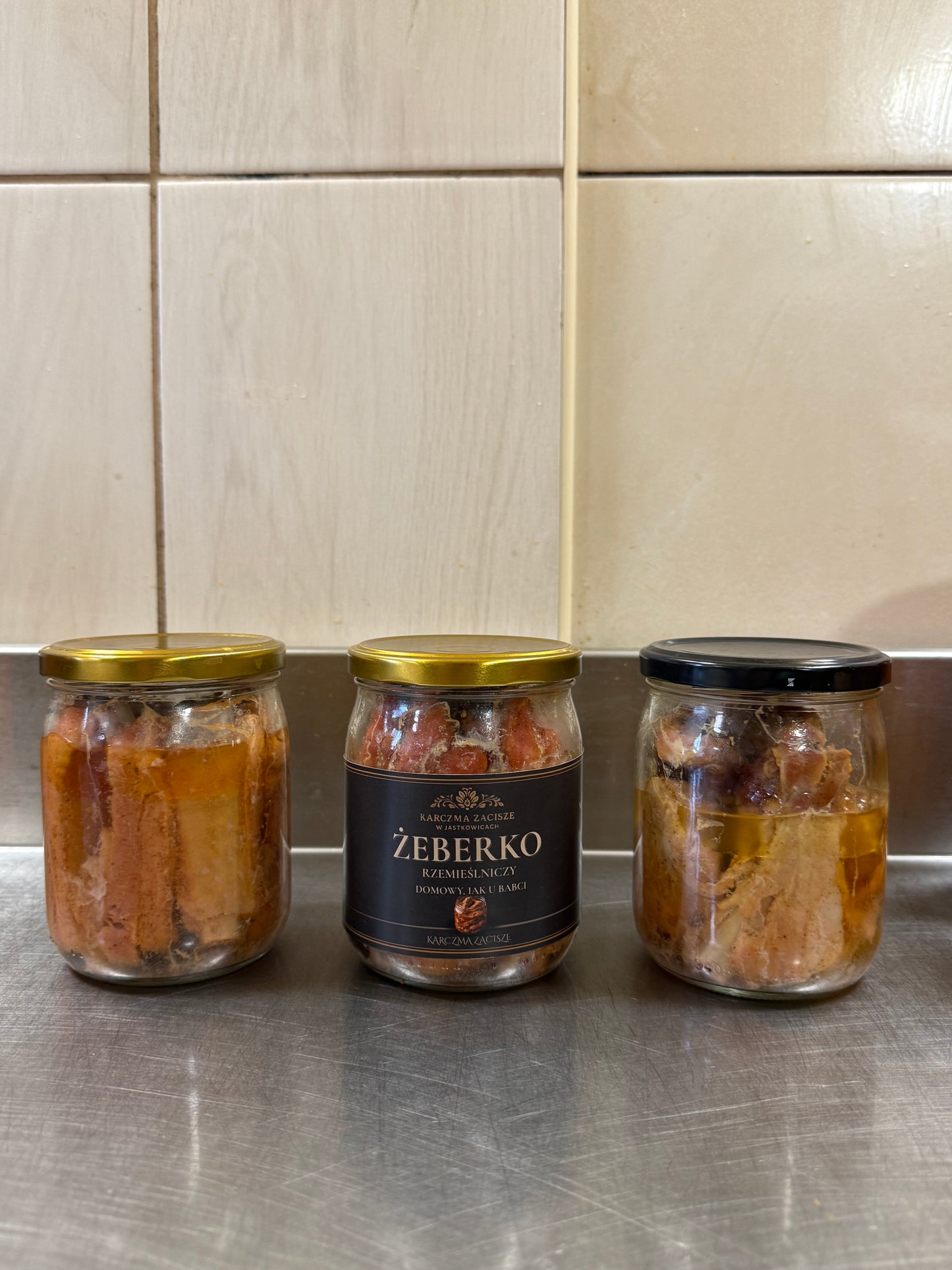 Żeberka w słoiku, domowe, soczyste, gotowy obiad tradycyjny w kilka minut
